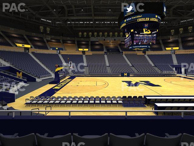 Seating view for Crisler Center Section 124