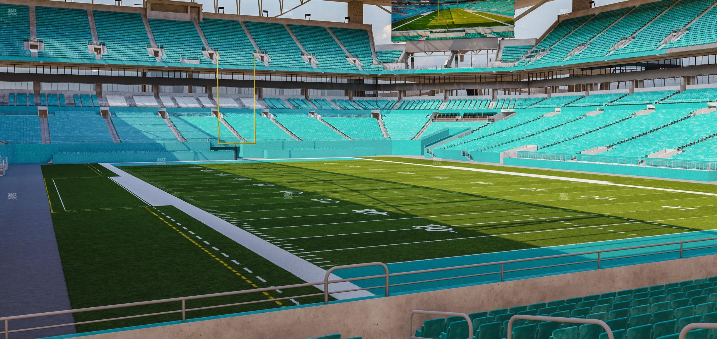 Seating view for Hard Rock Stadium Section 135