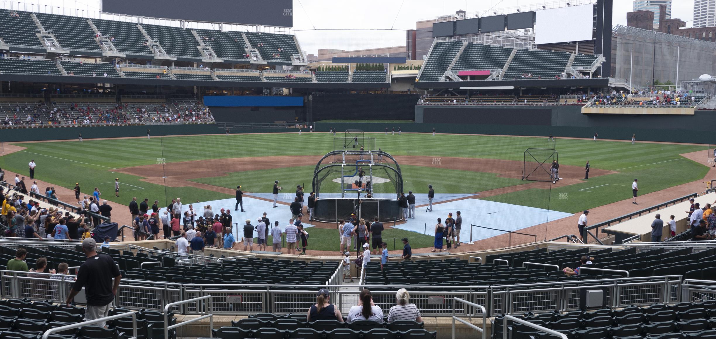 Seating view for Target Field Section 114