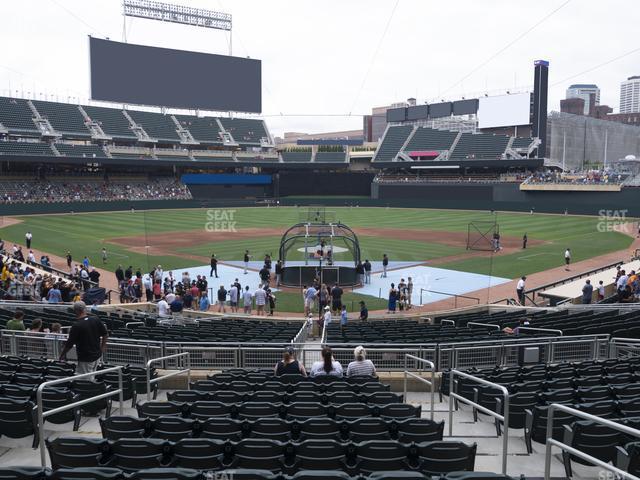 Seating view for Target Field Section 114