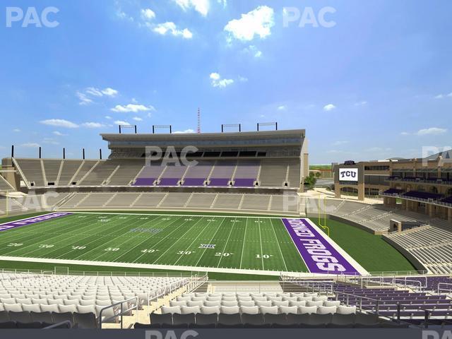 Seating view for Amon G Carter Stadium Section Champions Club 204