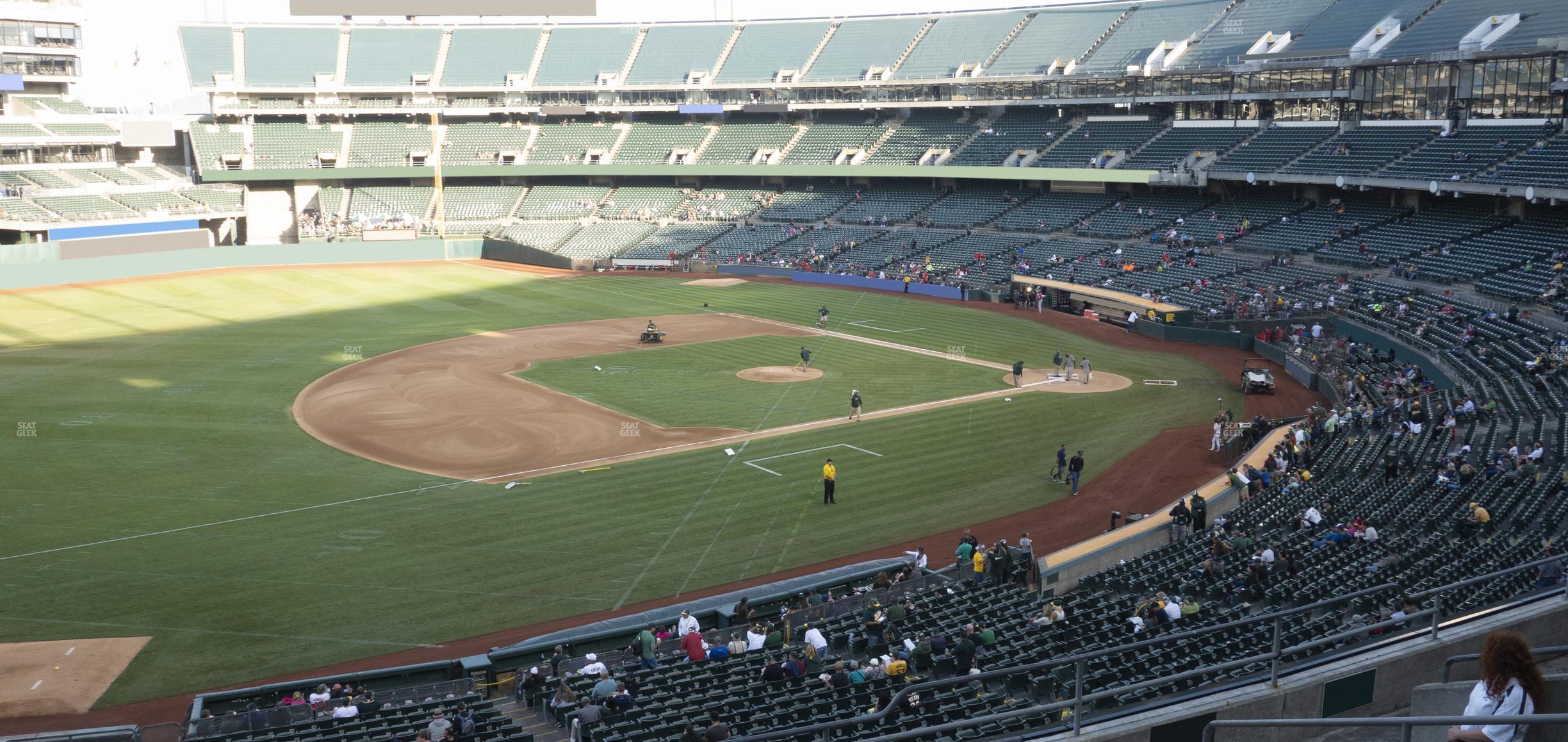 Seating view for Oakland Coliseum Section 225