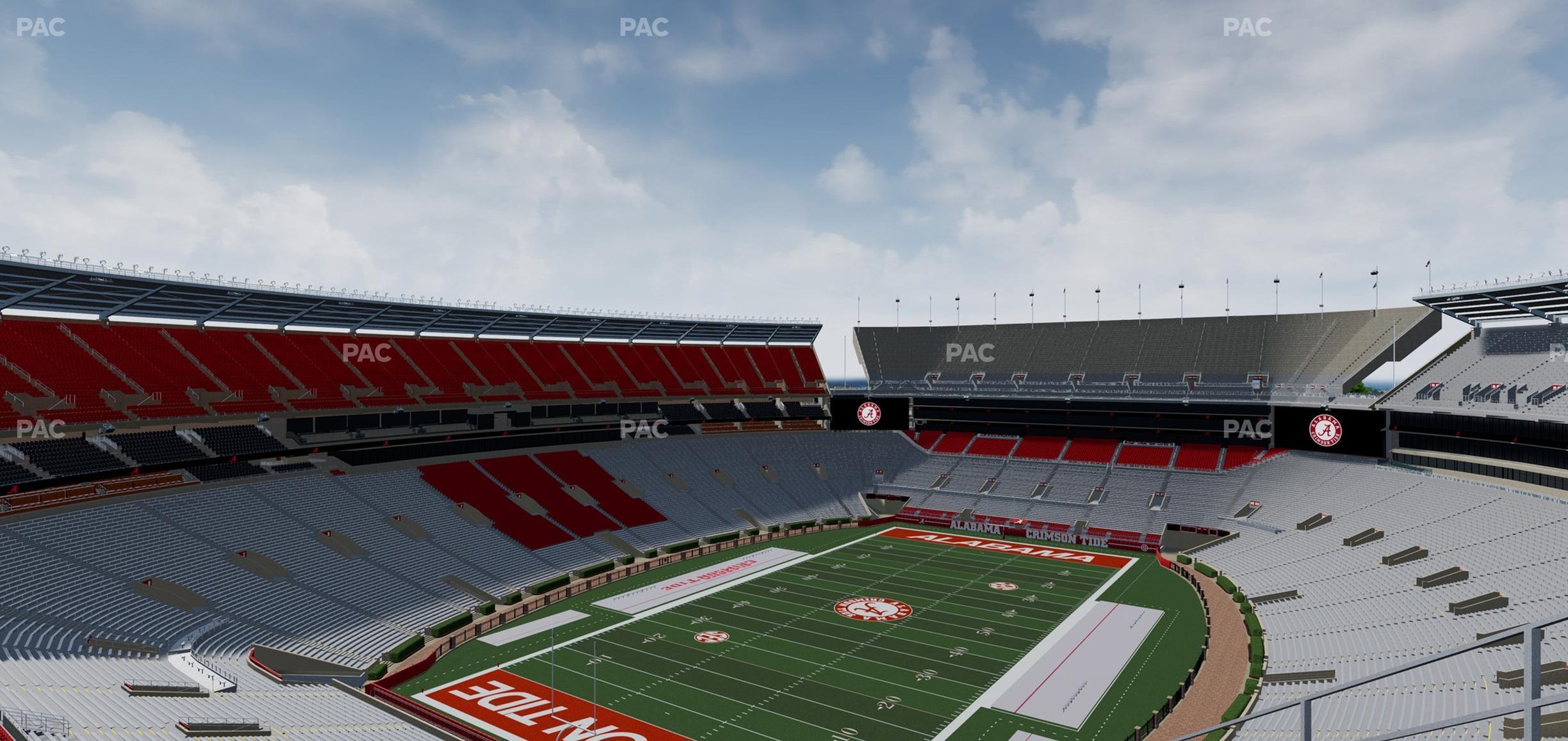 Seating view for Bryant Denny Stadium Section Ss 2