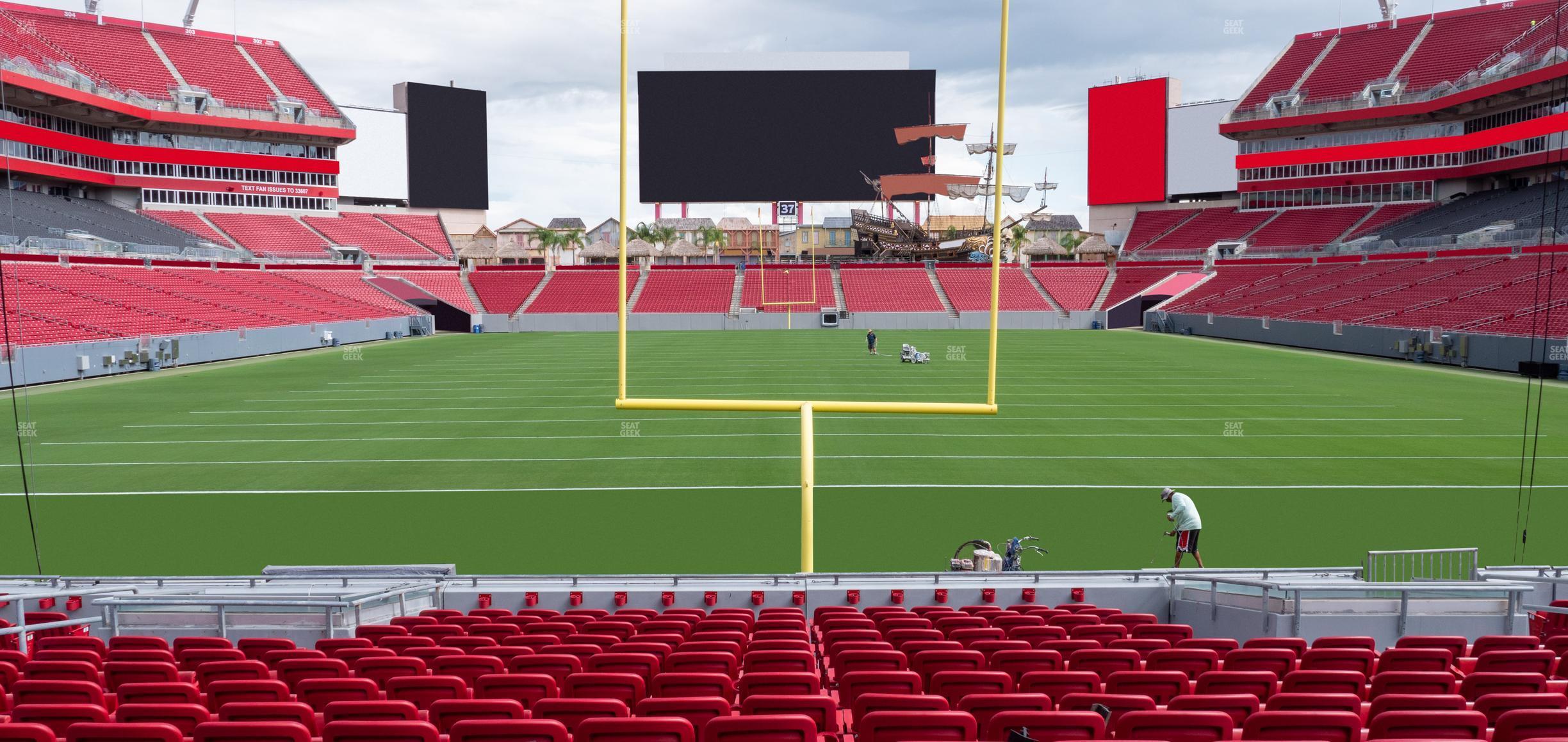 Seating view for Raymond James Stadium Section 123