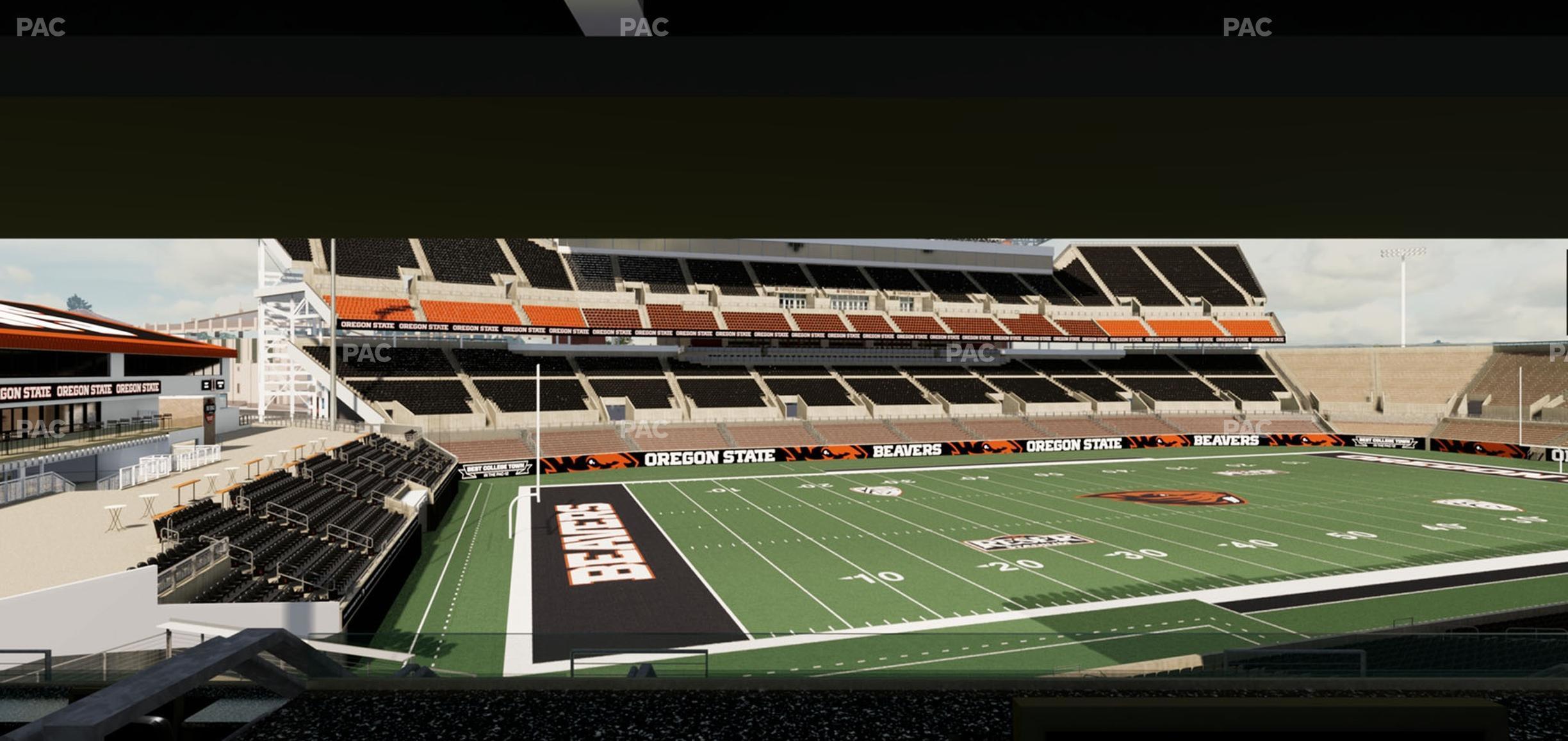 Seating view for Reser Stadium Section West Loge 33