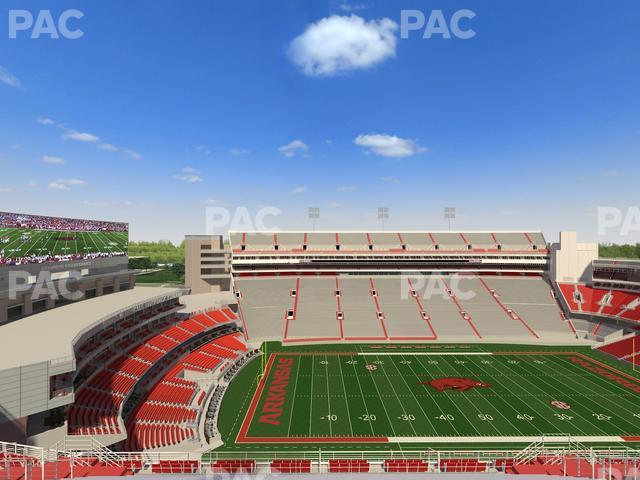 Seating view for Razorback Stadium Section 506