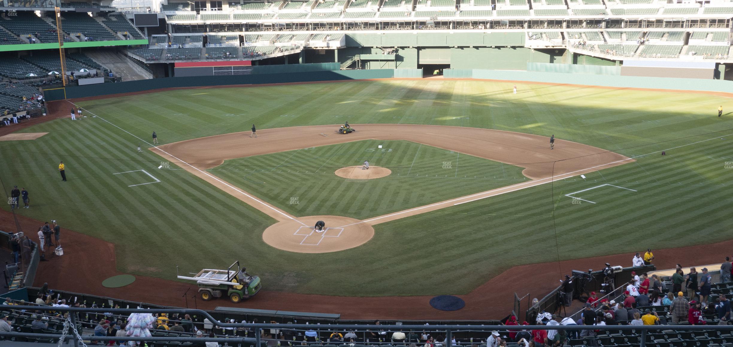 Seating view for Oakland Coliseum Section 216