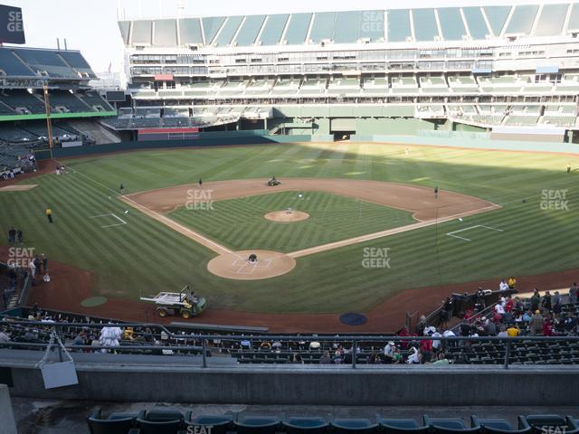 Seating view for Oakland Coliseum Section 216