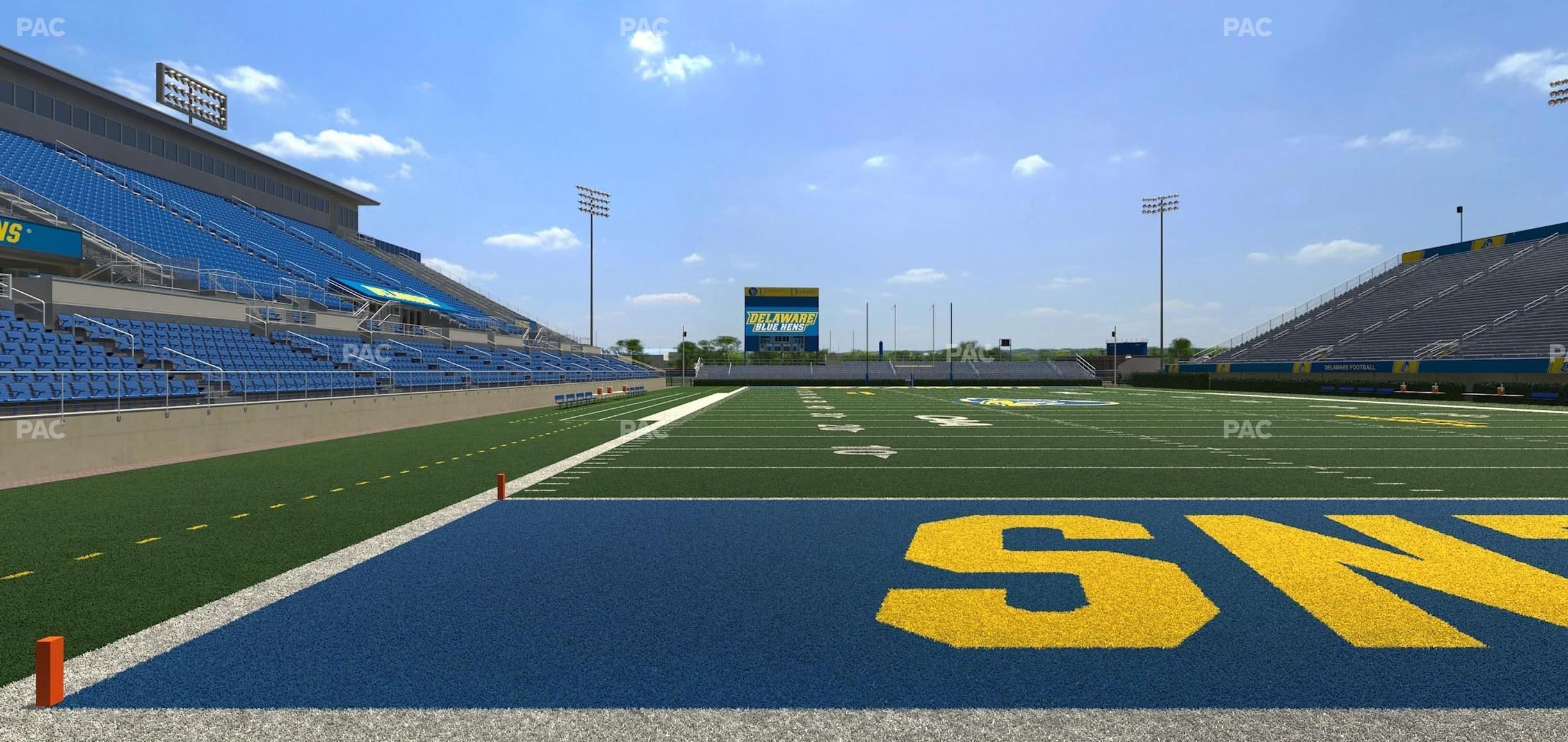 Seating view for Delaware Stadium Section South Ada 2