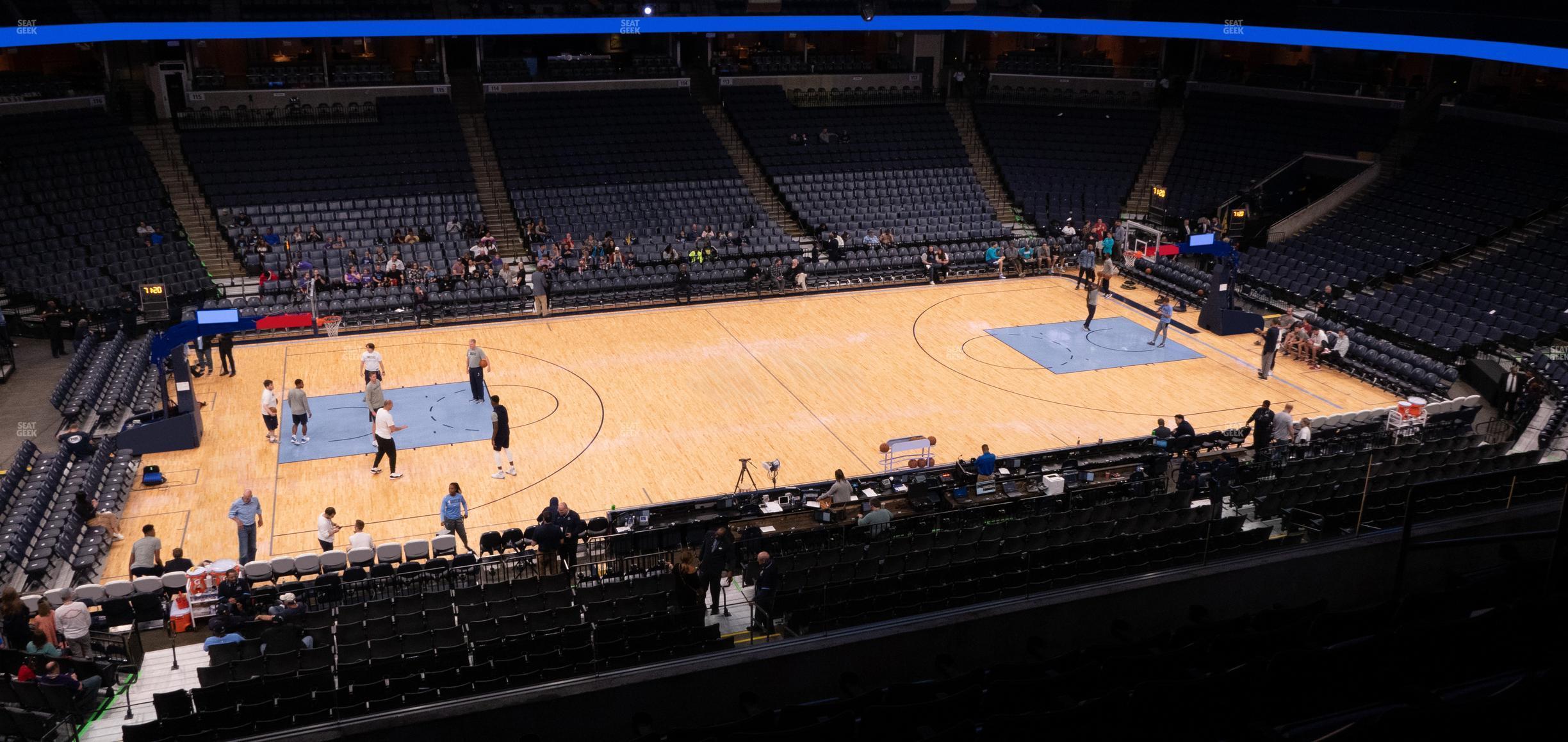 Seating view for FedExForum Section Pinnacle Club 3