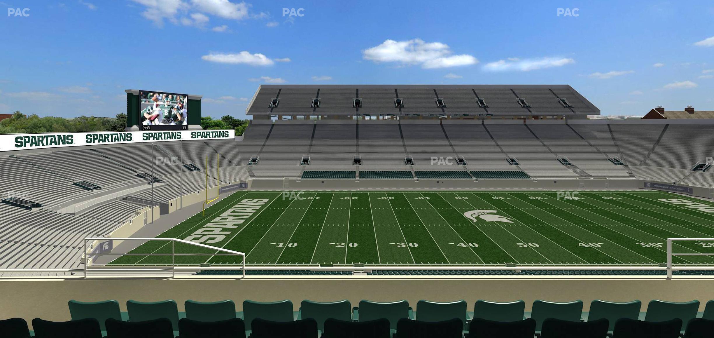 Seating view for Spartan Stadium (Michigan) Section Spartan Club 9