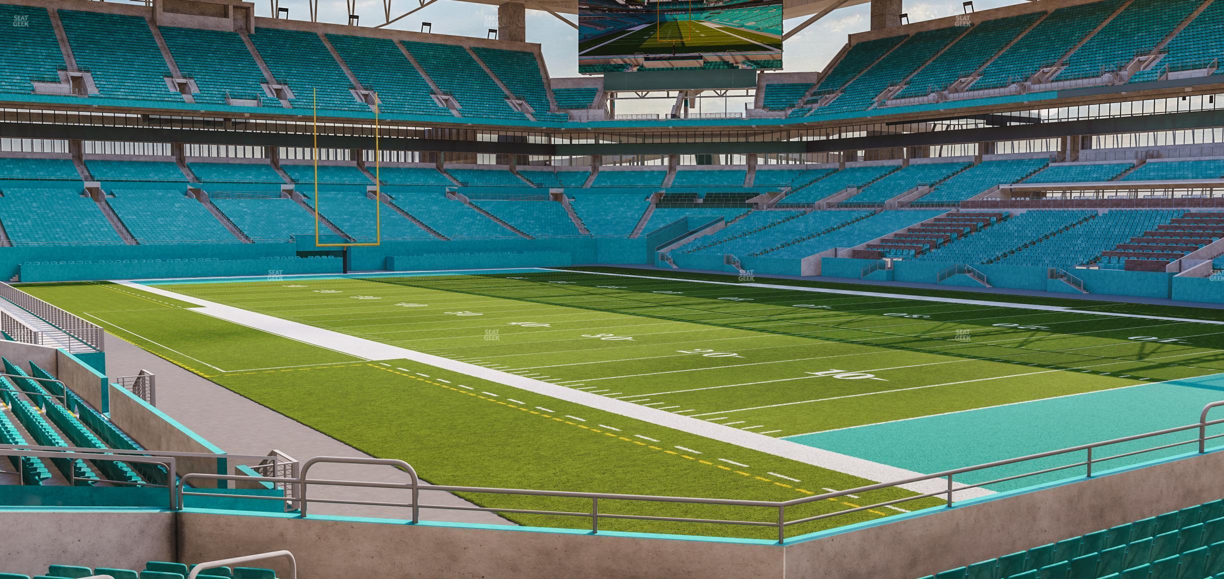 Seating view for Hard Rock Stadium Section 110