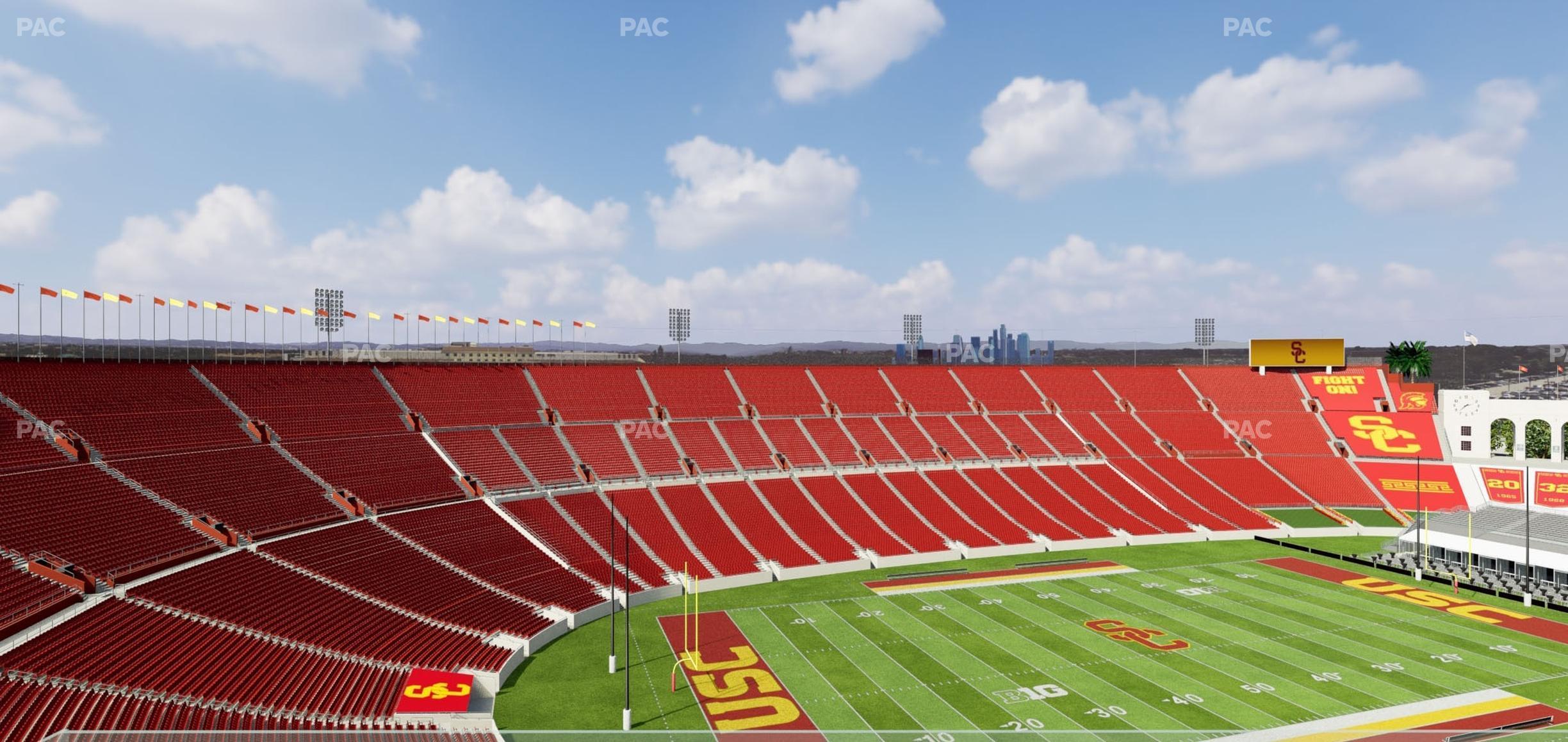 Seating view for Los Angeles Memorial Coliseum Section Suite 522