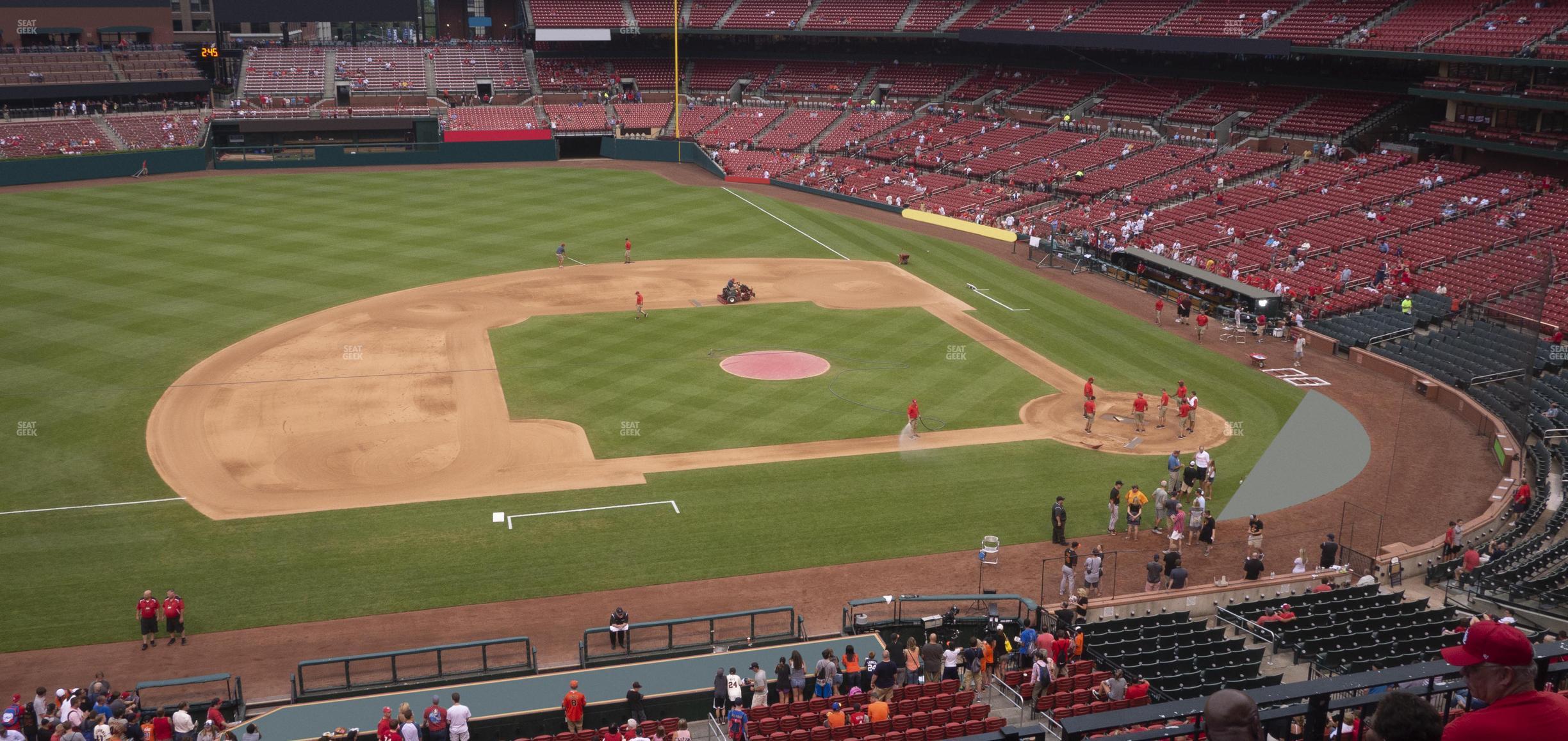 Seating view for Busch Stadium Section Infield Redbird Club 257