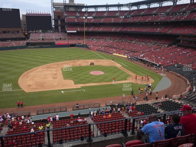 Seating view for Busch Stadium Section Infield Redbird Club 257