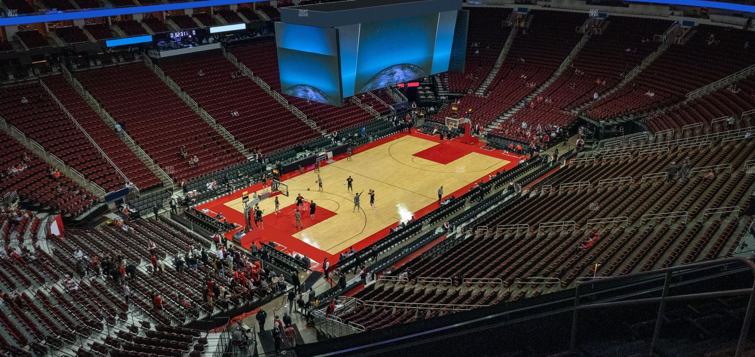 Seating view for Toyota Center Section 414