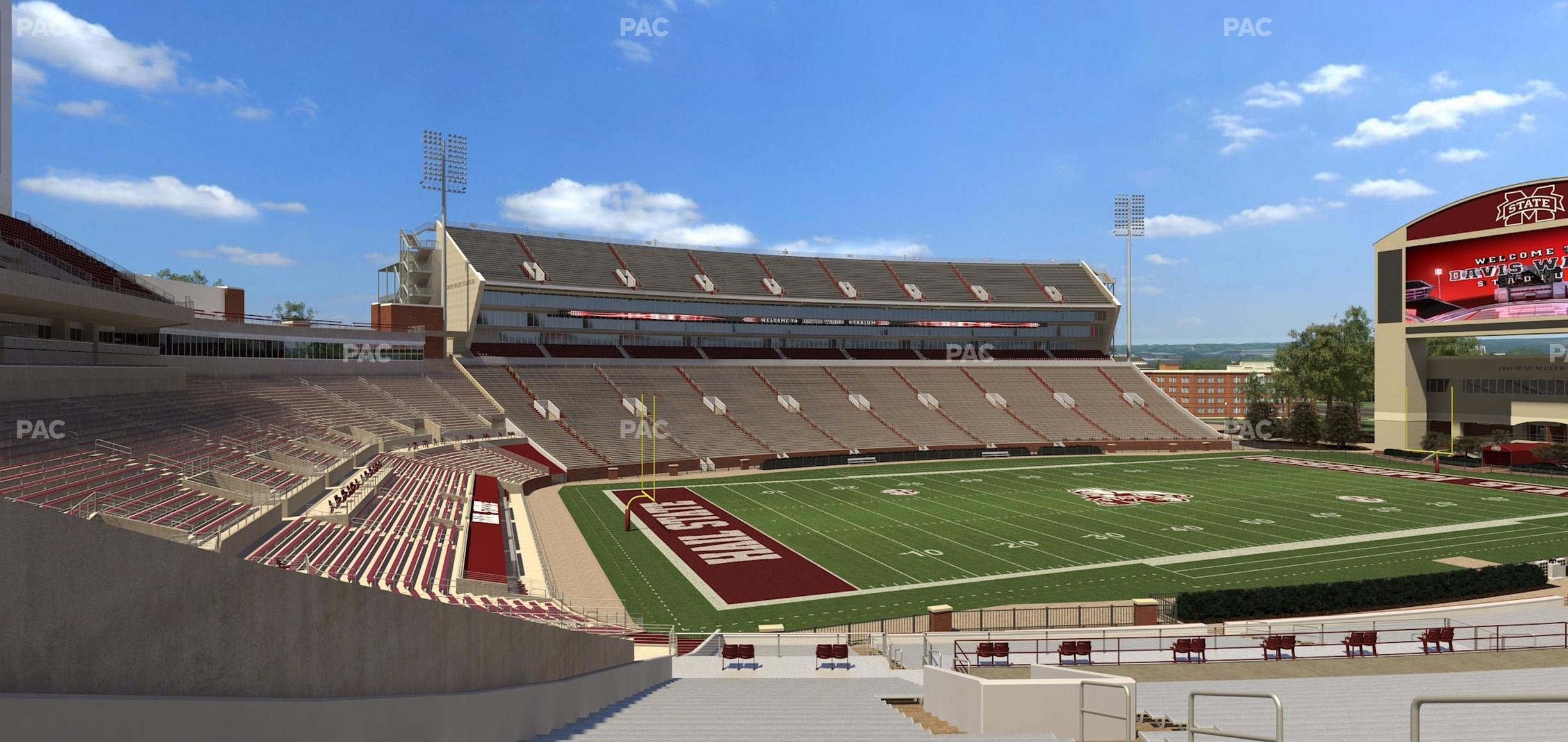 Seating view for Davis Wade Stadium Section 7