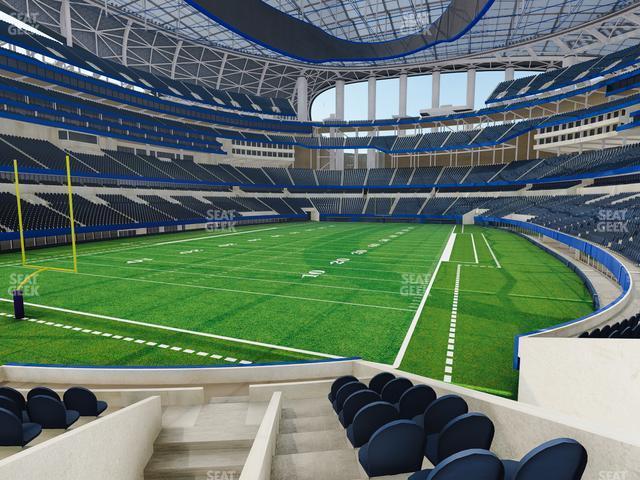 Seating view for SoFi Stadium Section 124