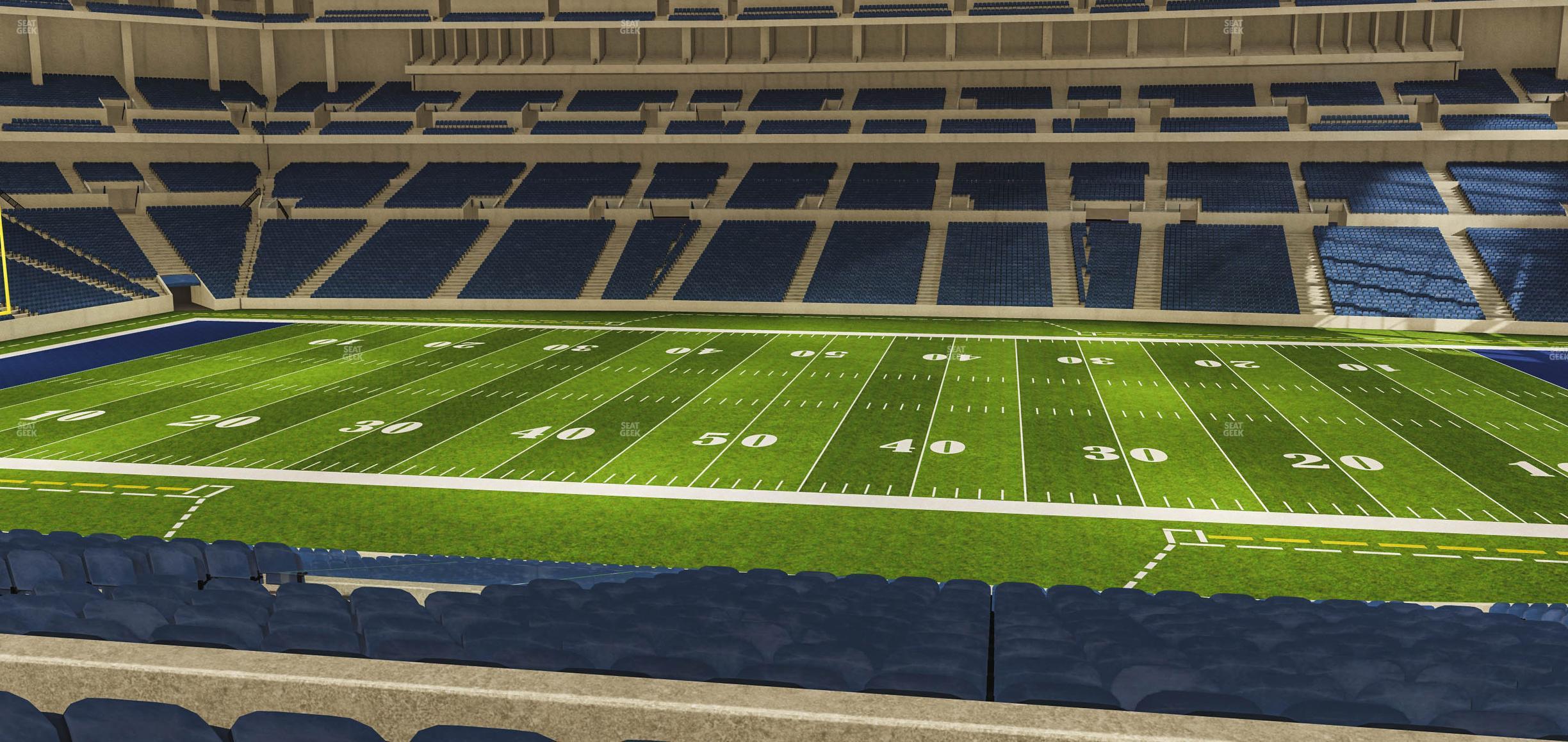 Seating view for Lucas Oil Stadium Section 239