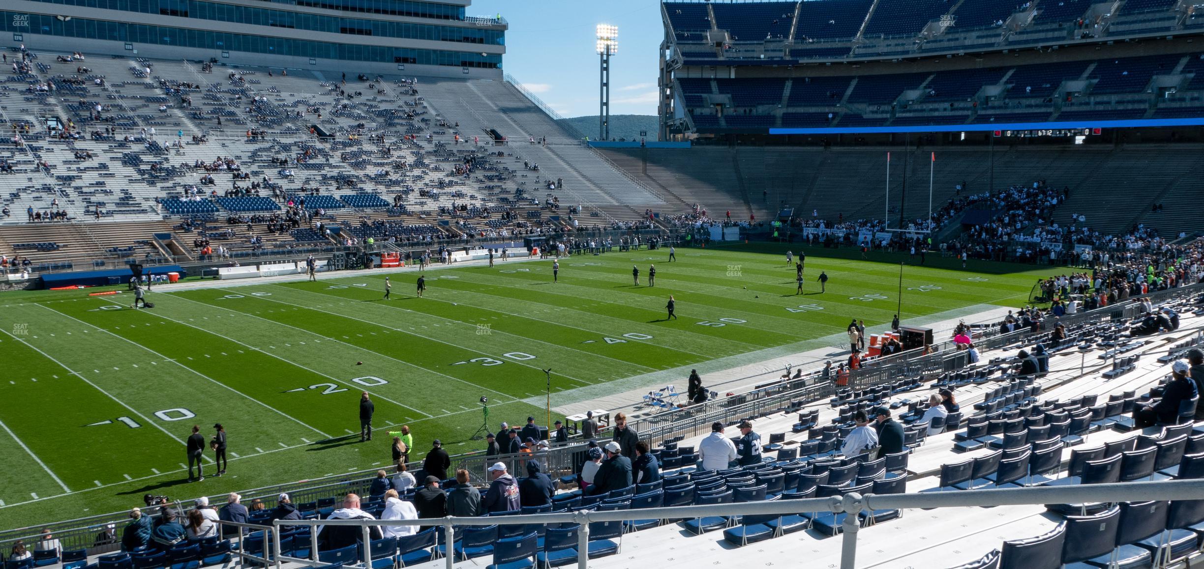 Seating view for Beaver Stadium Section West J