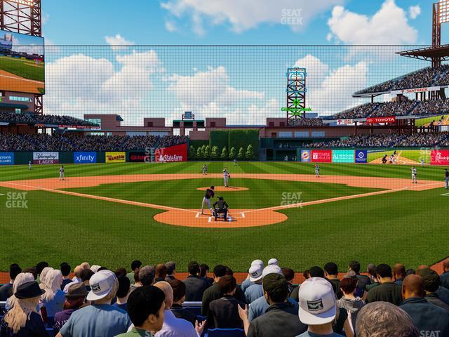 Seating view for Citizens Bank Park Section Dugout D