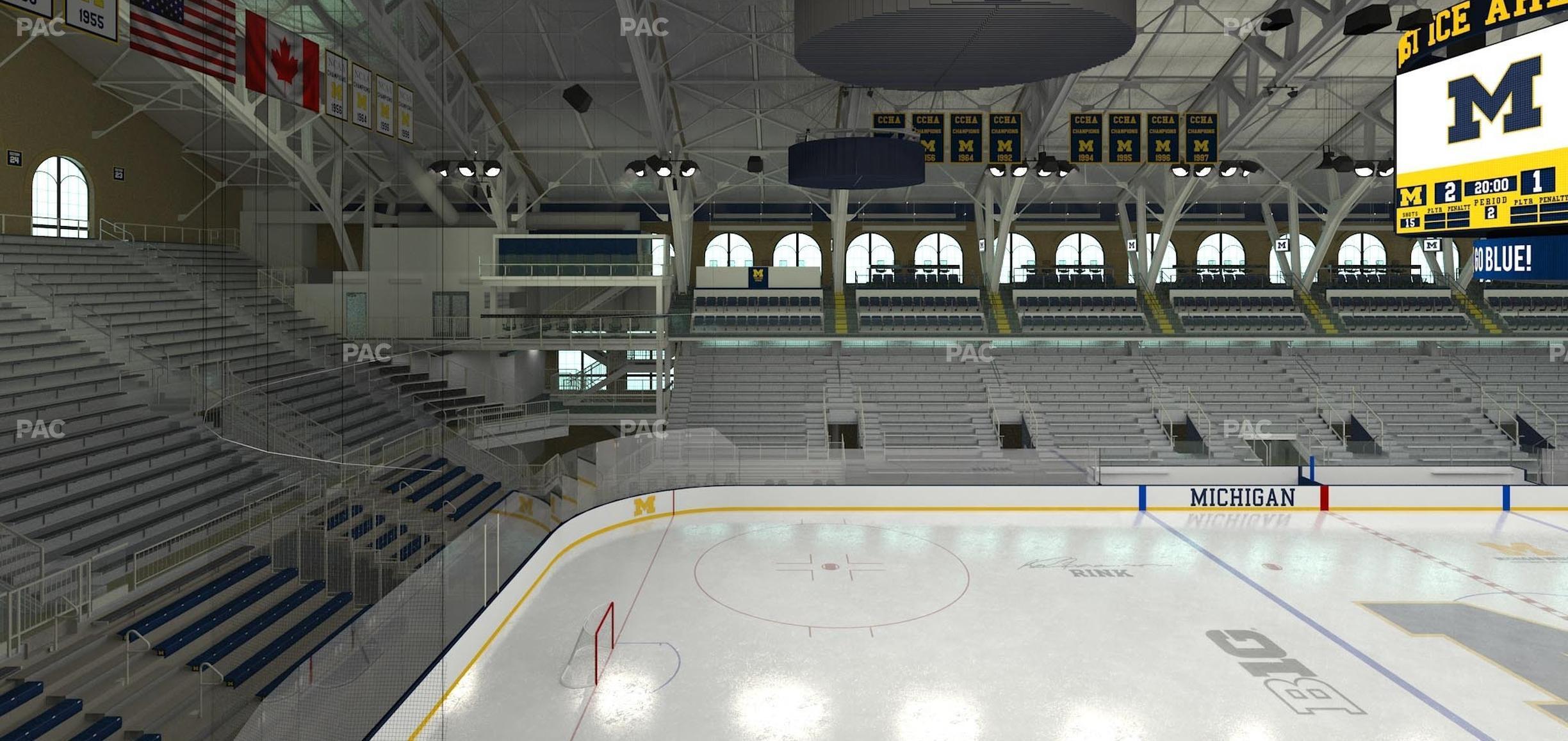 Seating view for Yost Arena Section Champions Box N