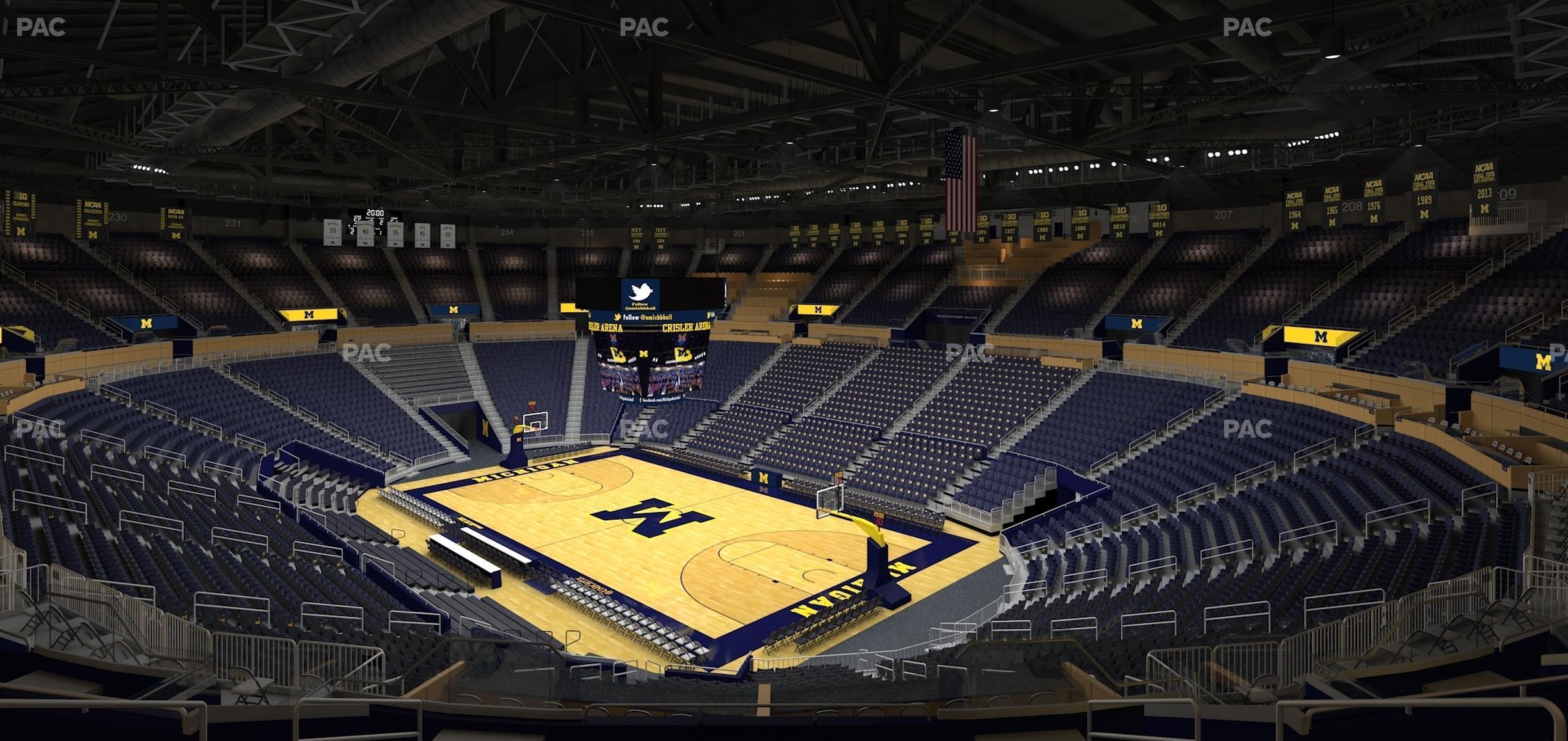 Seating view for Crisler Center Section 218