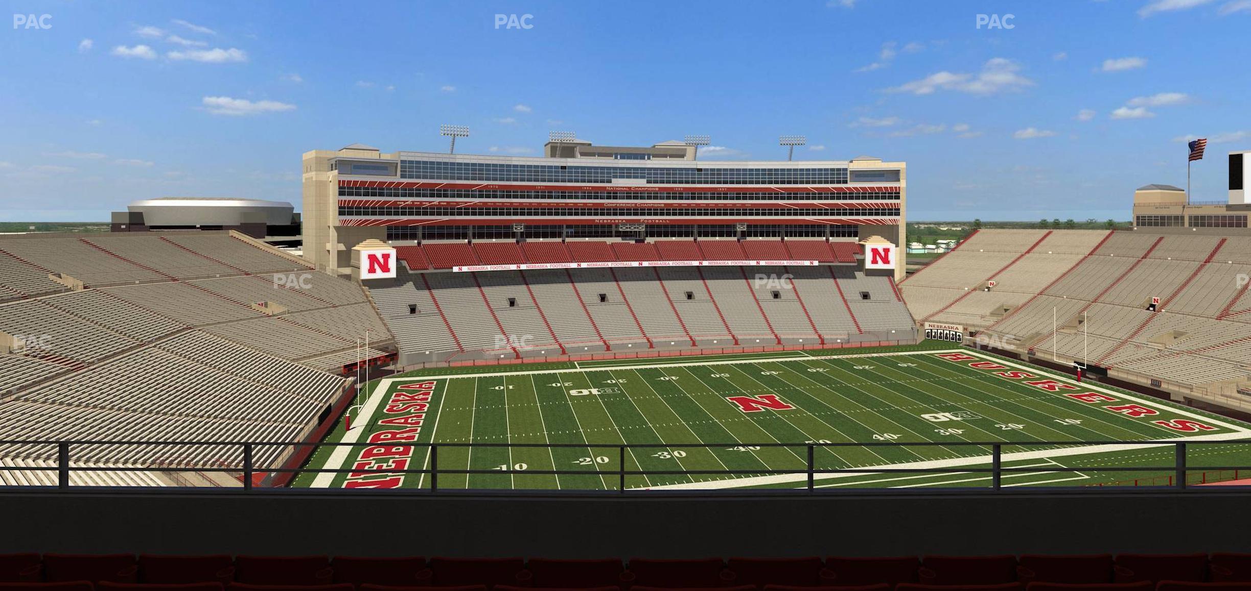 Seating view for Memorial Stadium Nebraska Section 410