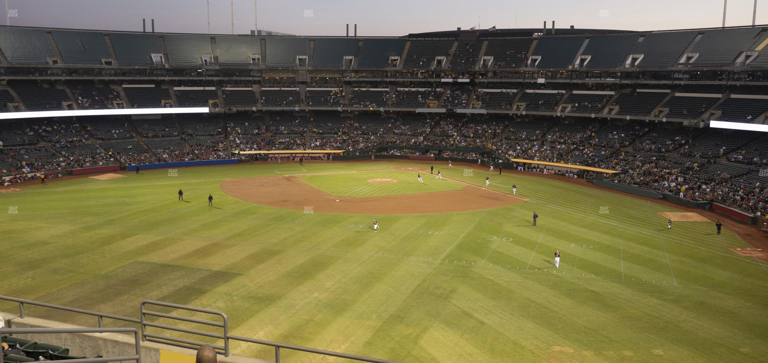 Seating view for Oakland Coliseum Section 238