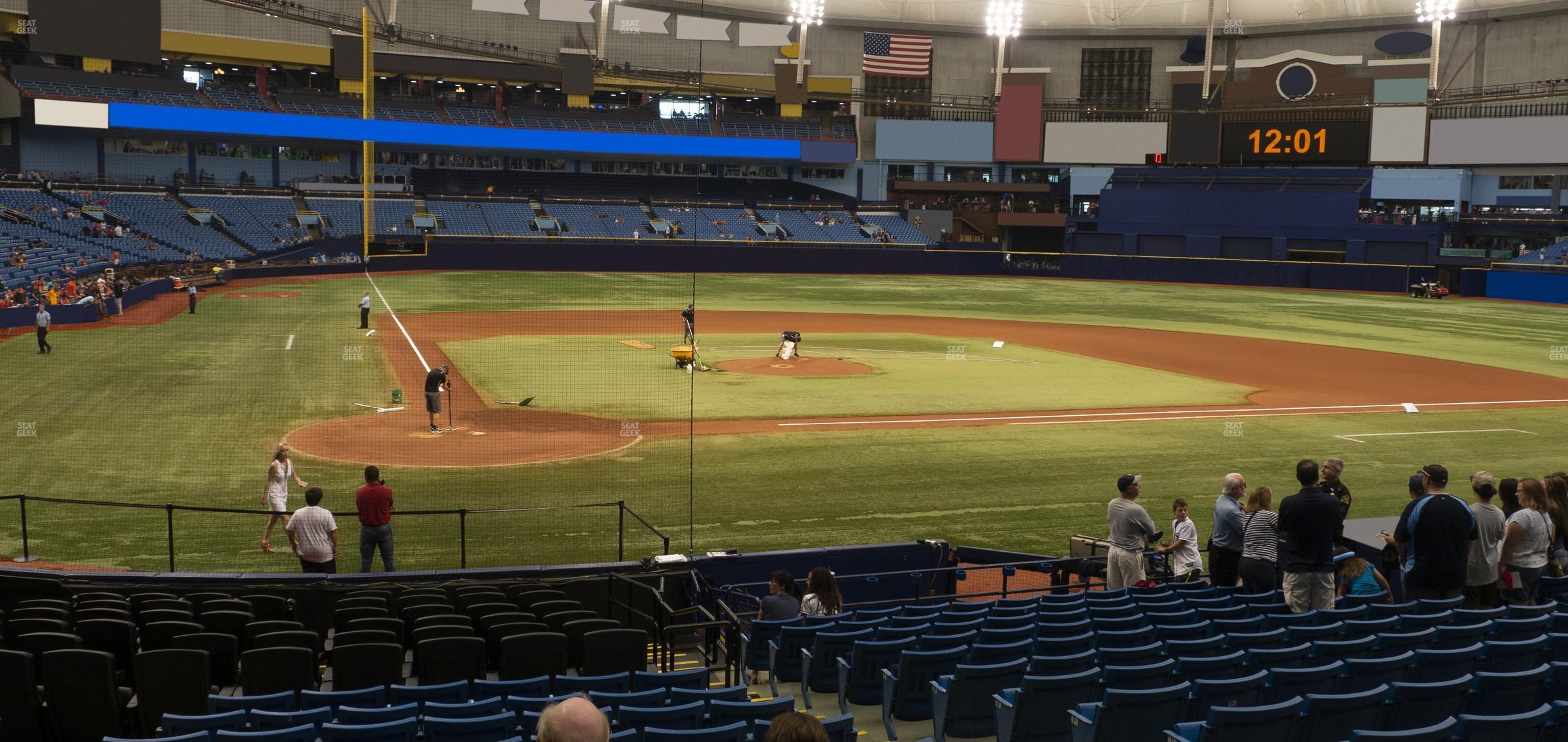 Seating view for Tropicana Field Section 108