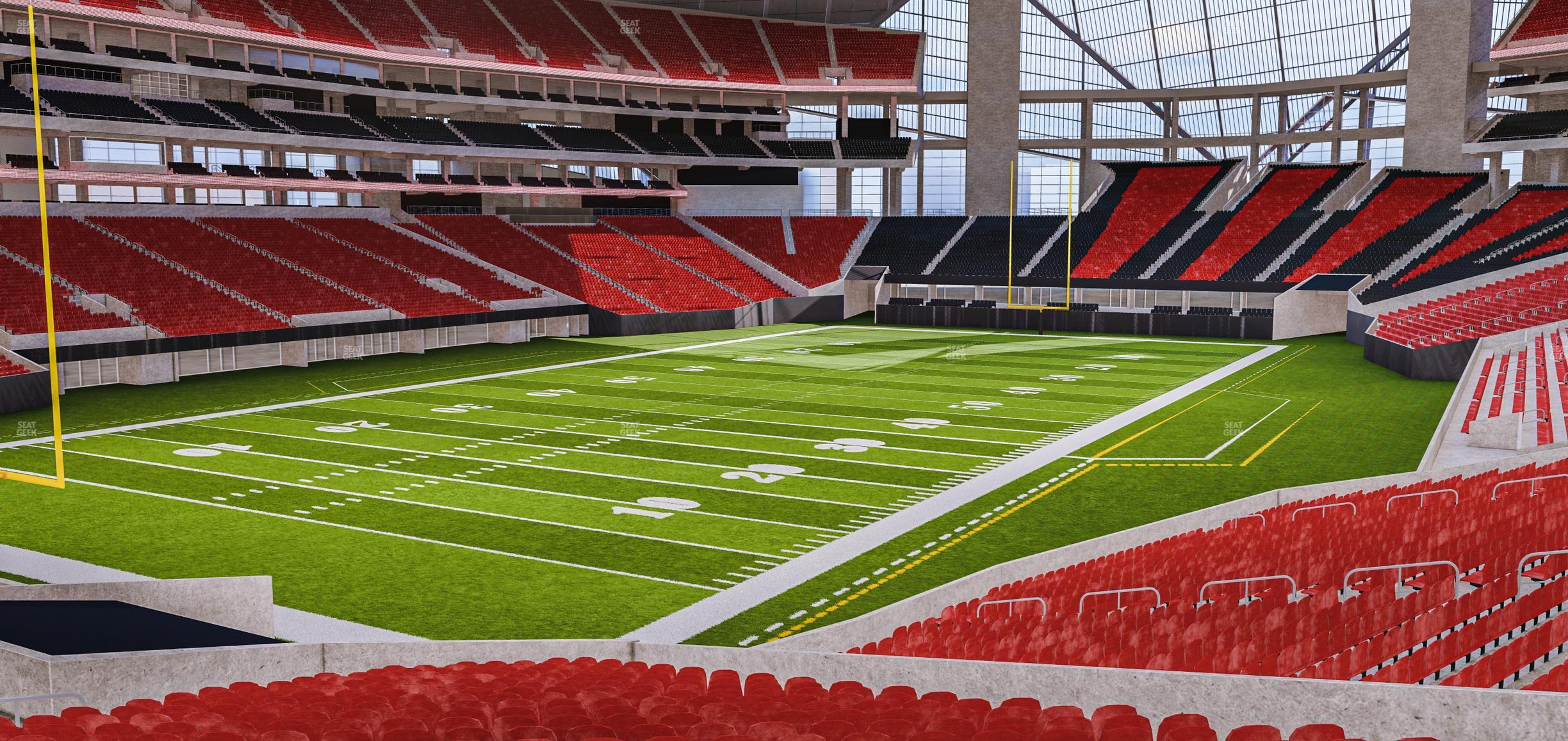 Seating view for Mercedes-Benz Stadium Section 116