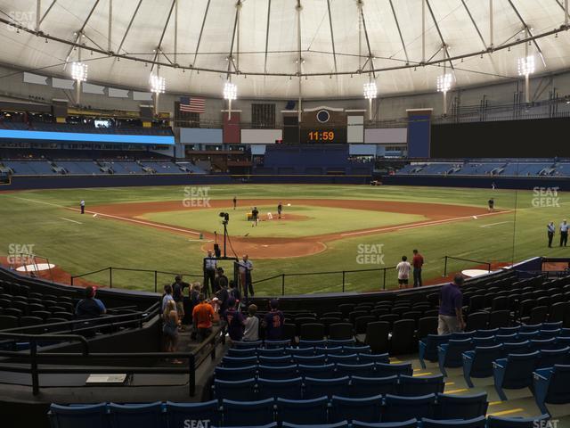 Seating view for Tropicana Field Section 102