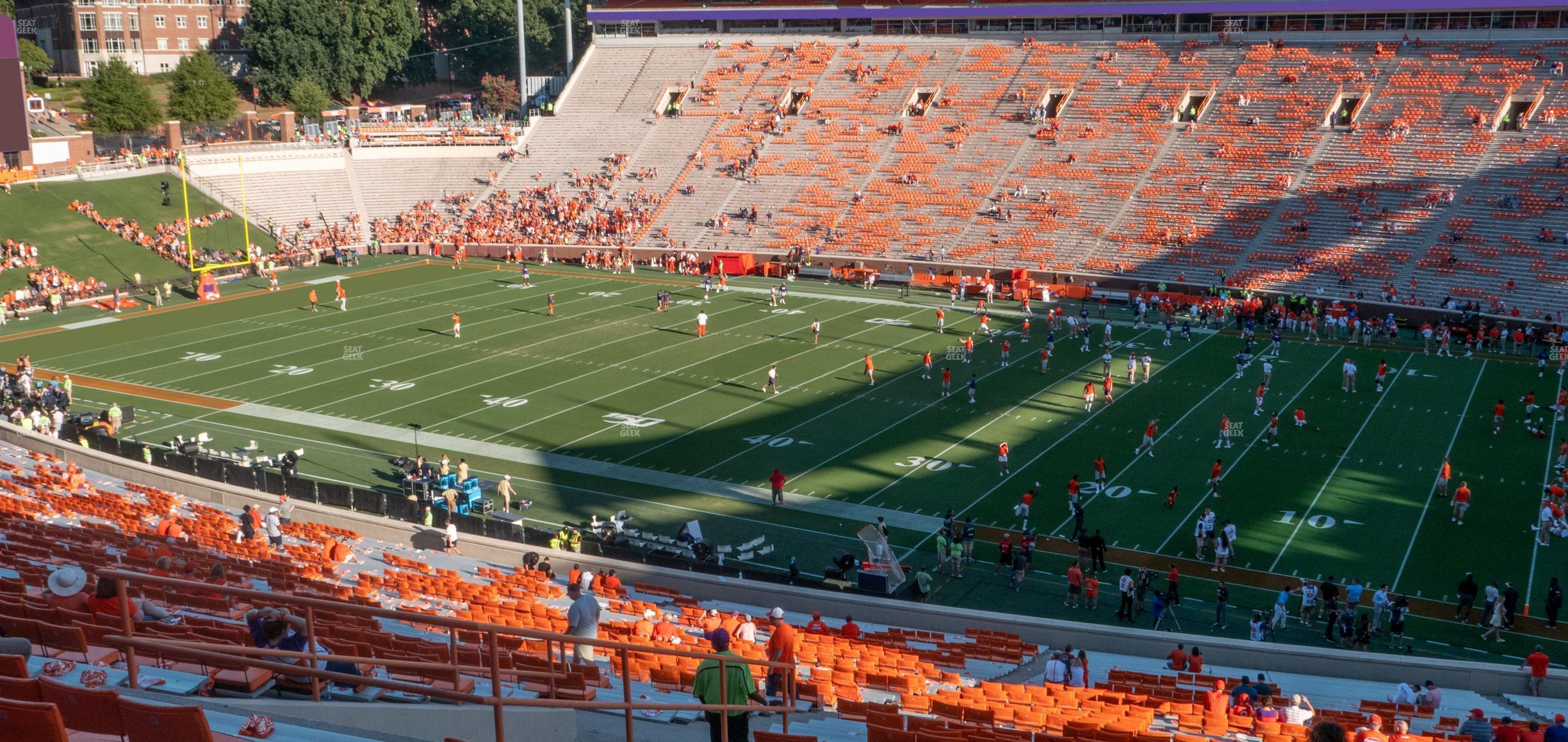 Seating view for Clemson Memorial Stadium Section Ur