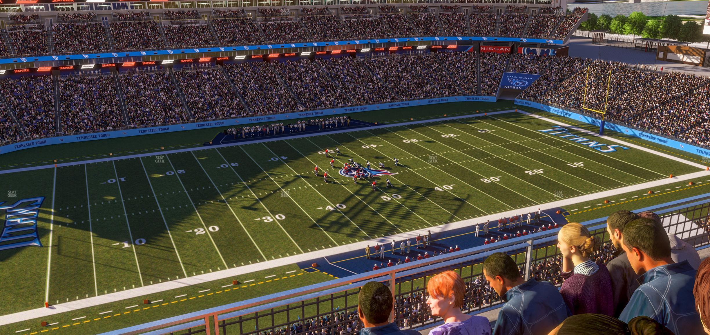 Seating view for Nissan Stadium Section Loge 315