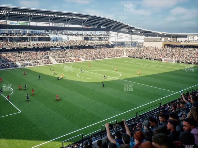 Seating view for Allianz Field Section 117