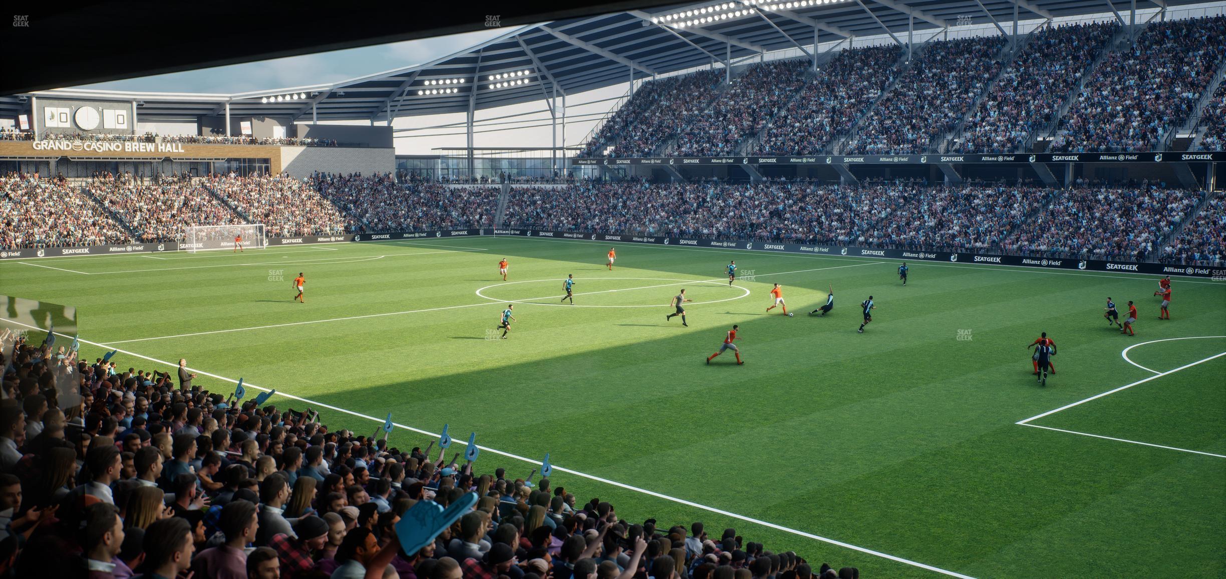 Seating view for Allianz Field Section Loge 27 A