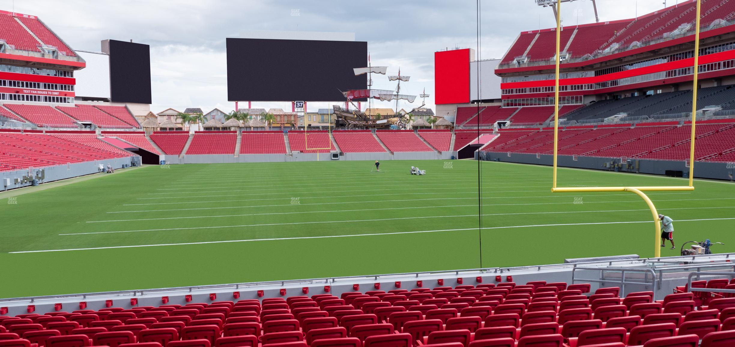 Seating view for Raymond James Stadium Section 122