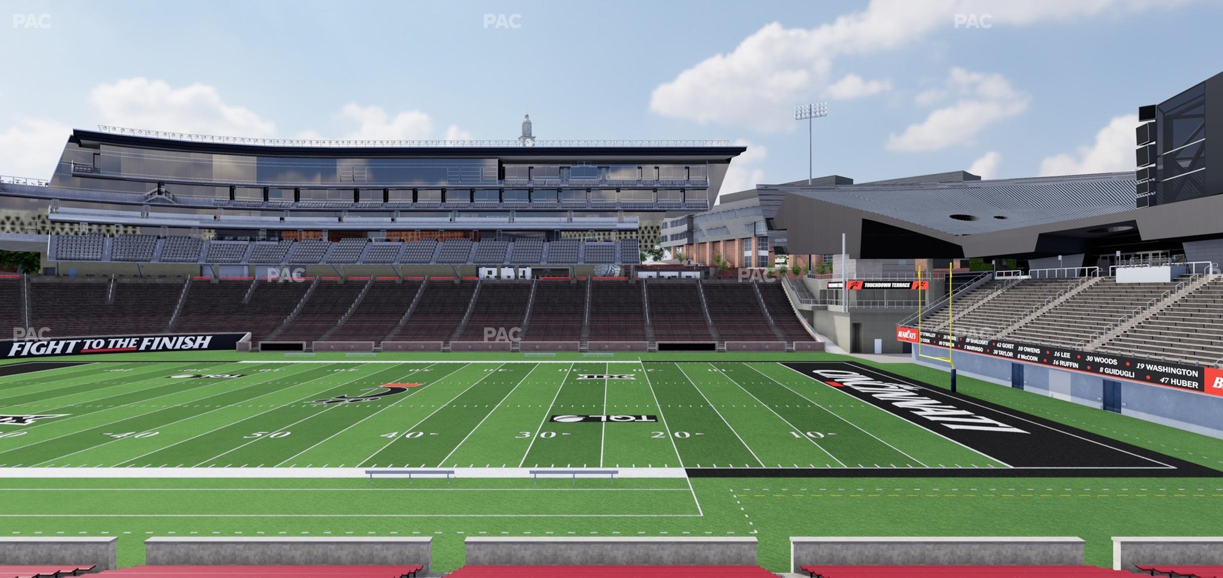 Seating view for Nippert Stadium Section 104