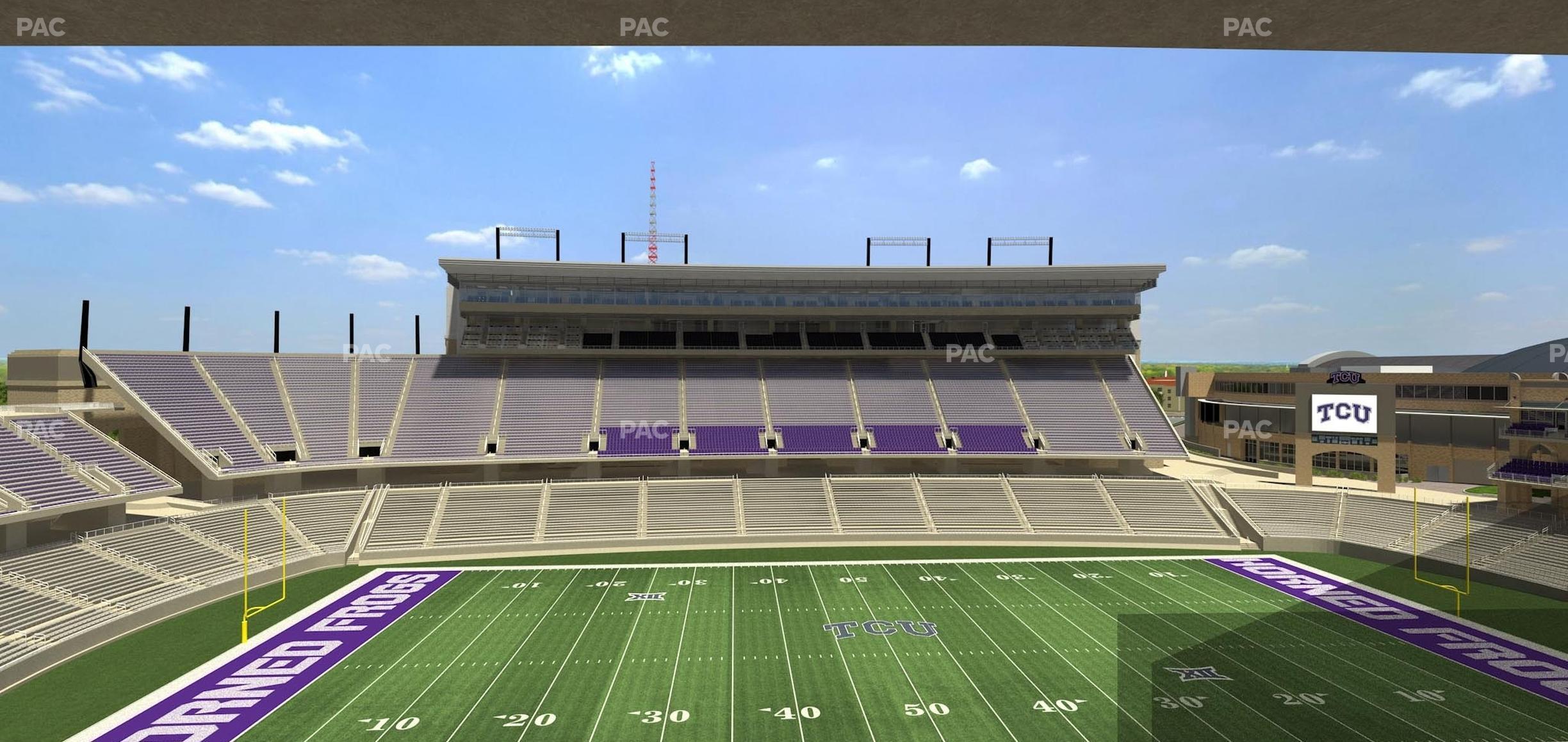 Seating view for Amon G Carter Stadium Section Champions Suite 12