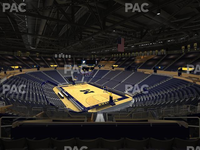 Seating view for Crisler Center Section 217