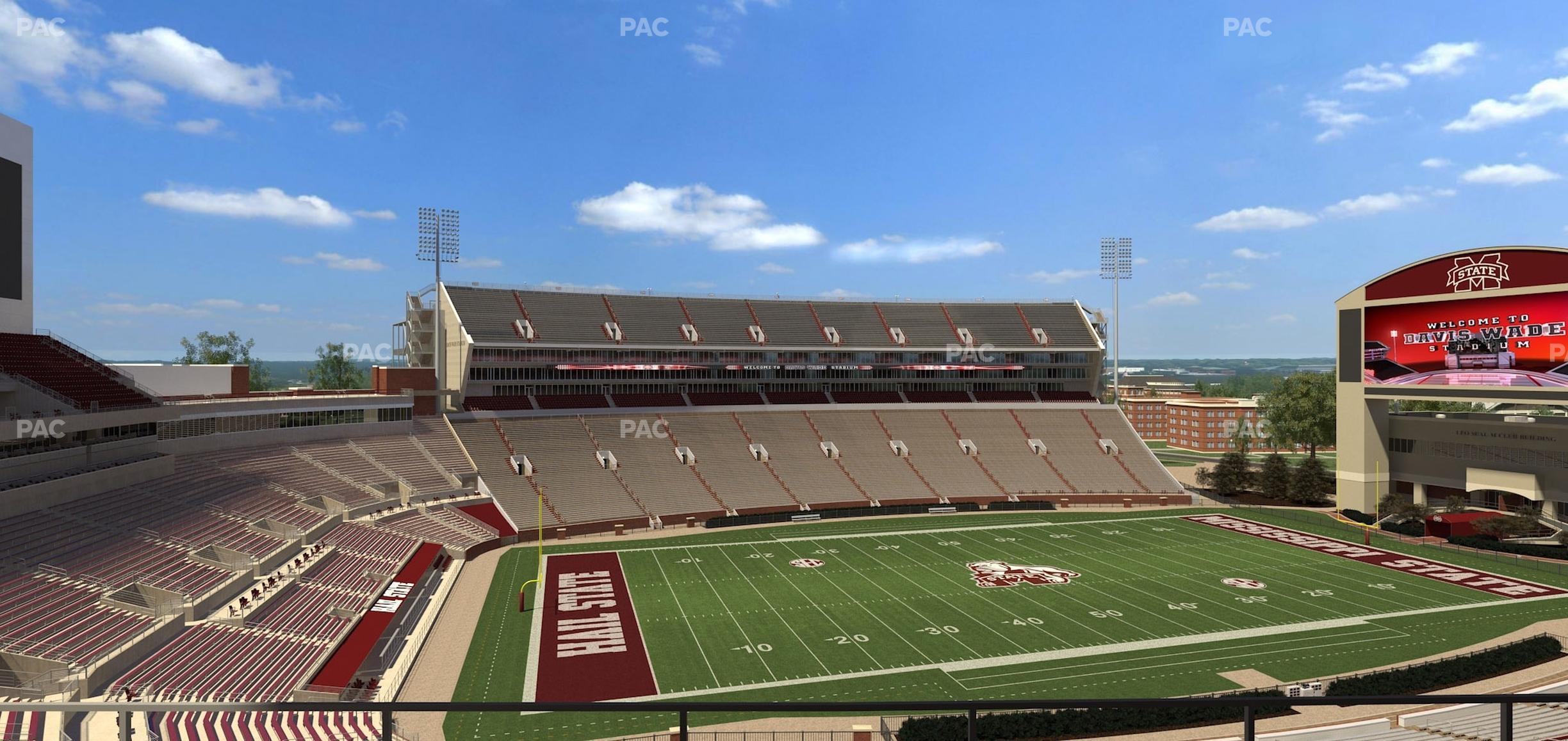 Seating view for Davis Wade Stadium Section 210