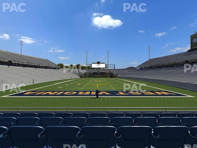 Seating view for Mountaineer Field at Milan Puskar Stadium Section Touchdown Terrace C