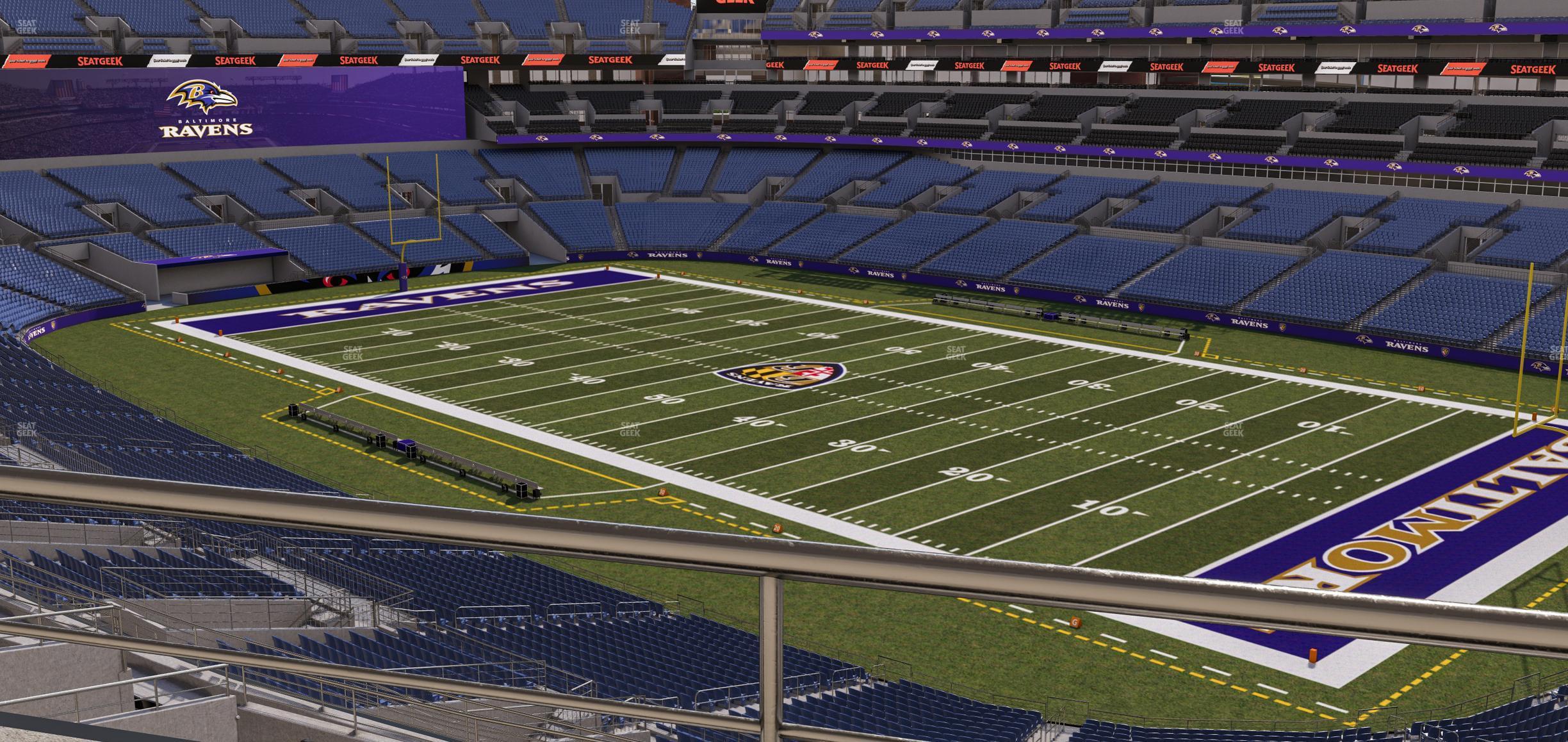 Seating view for M&T Bank Stadium Section Suite 400