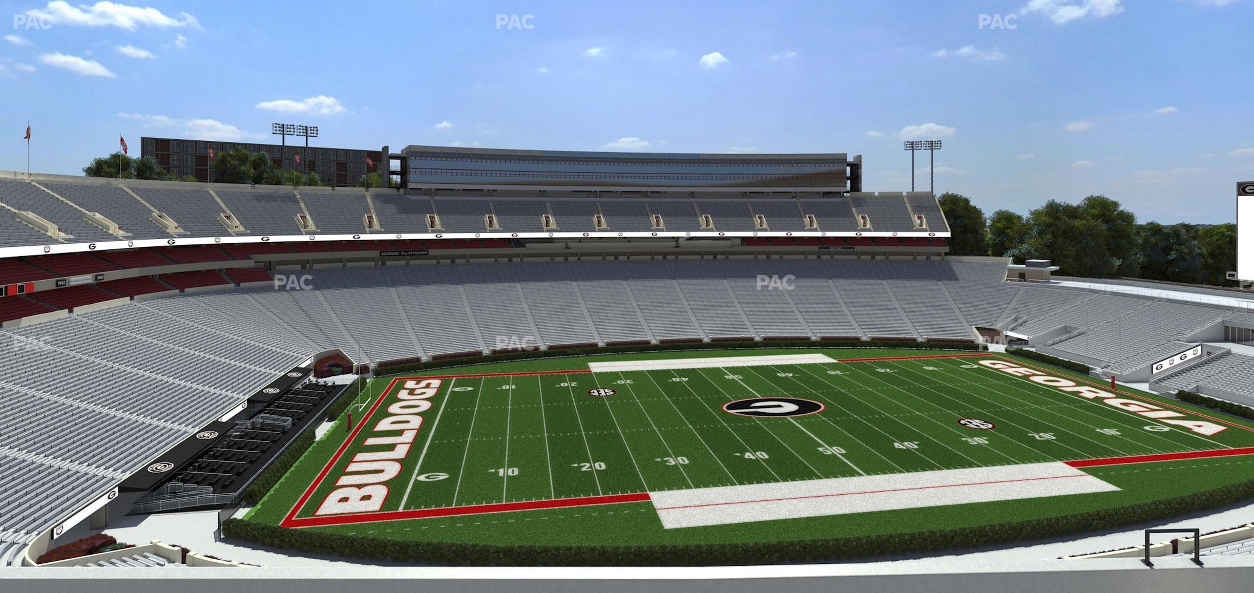 Seating view for Sanford Stadium Section 309