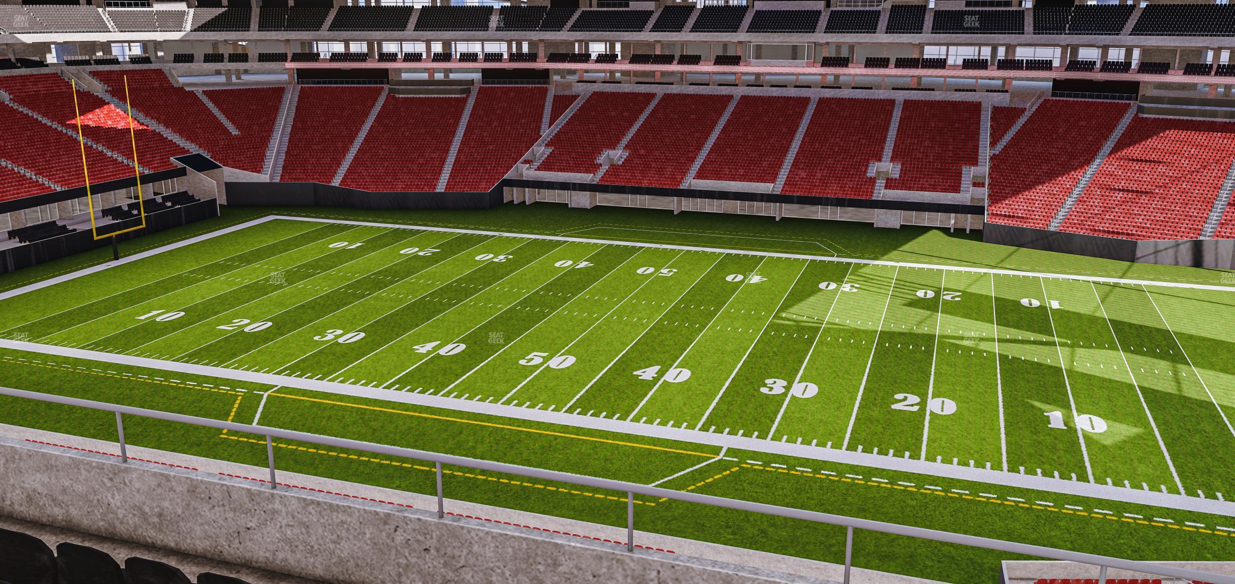 Seating view for Mercedes-Benz Stadium Section 208