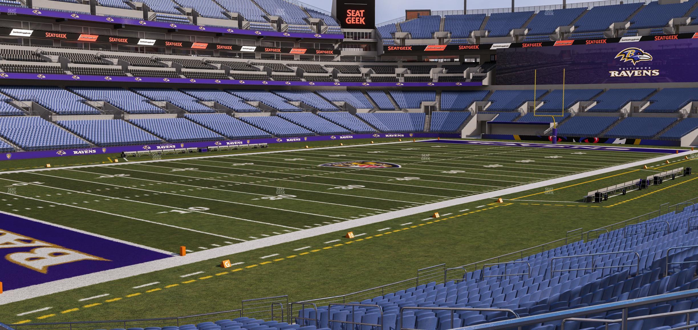 Seating view for M&T Bank Stadium Section 133