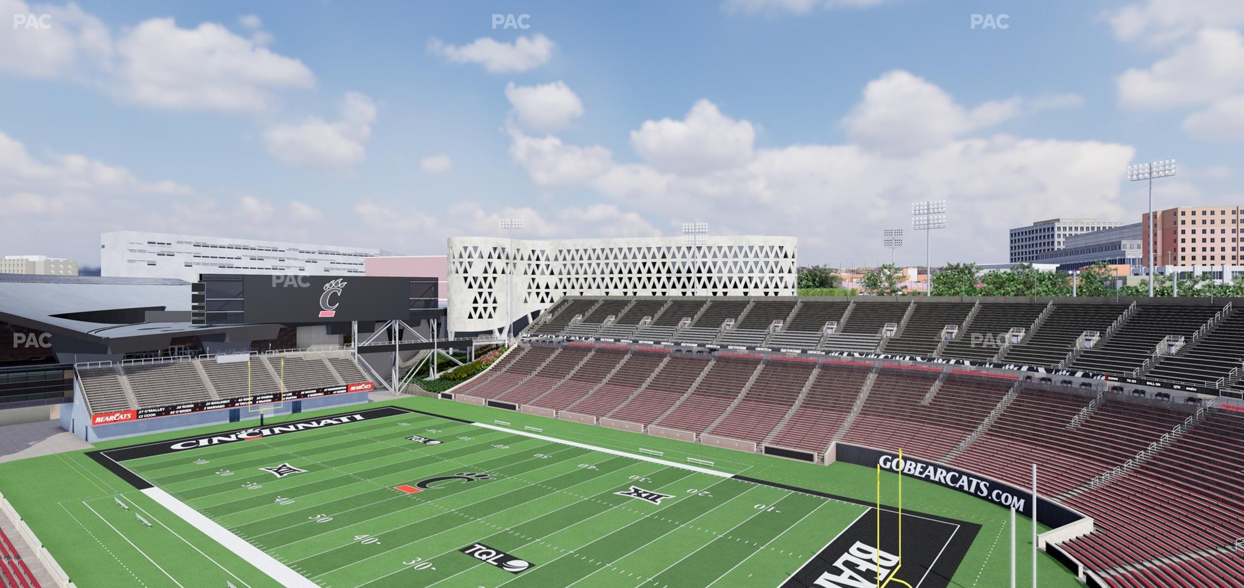 Seating view for Nippert Stadium Section Premium Club 350