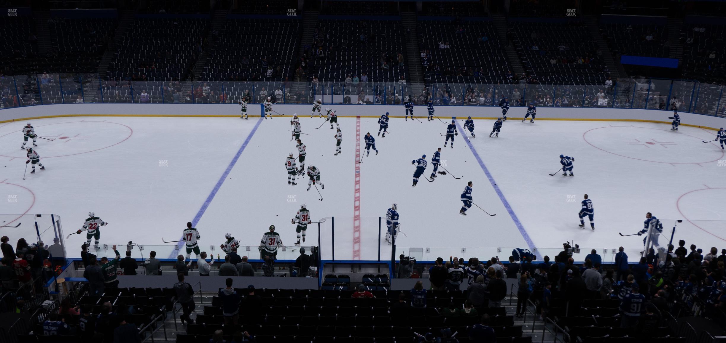 Seating view for Amalie Arena Section 201