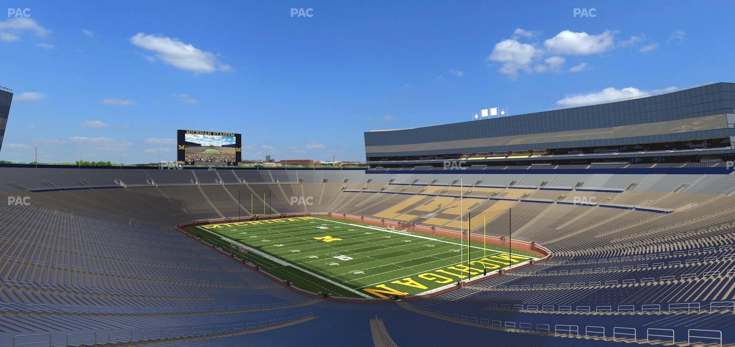 Seating view for Michigan Stadium Section 16