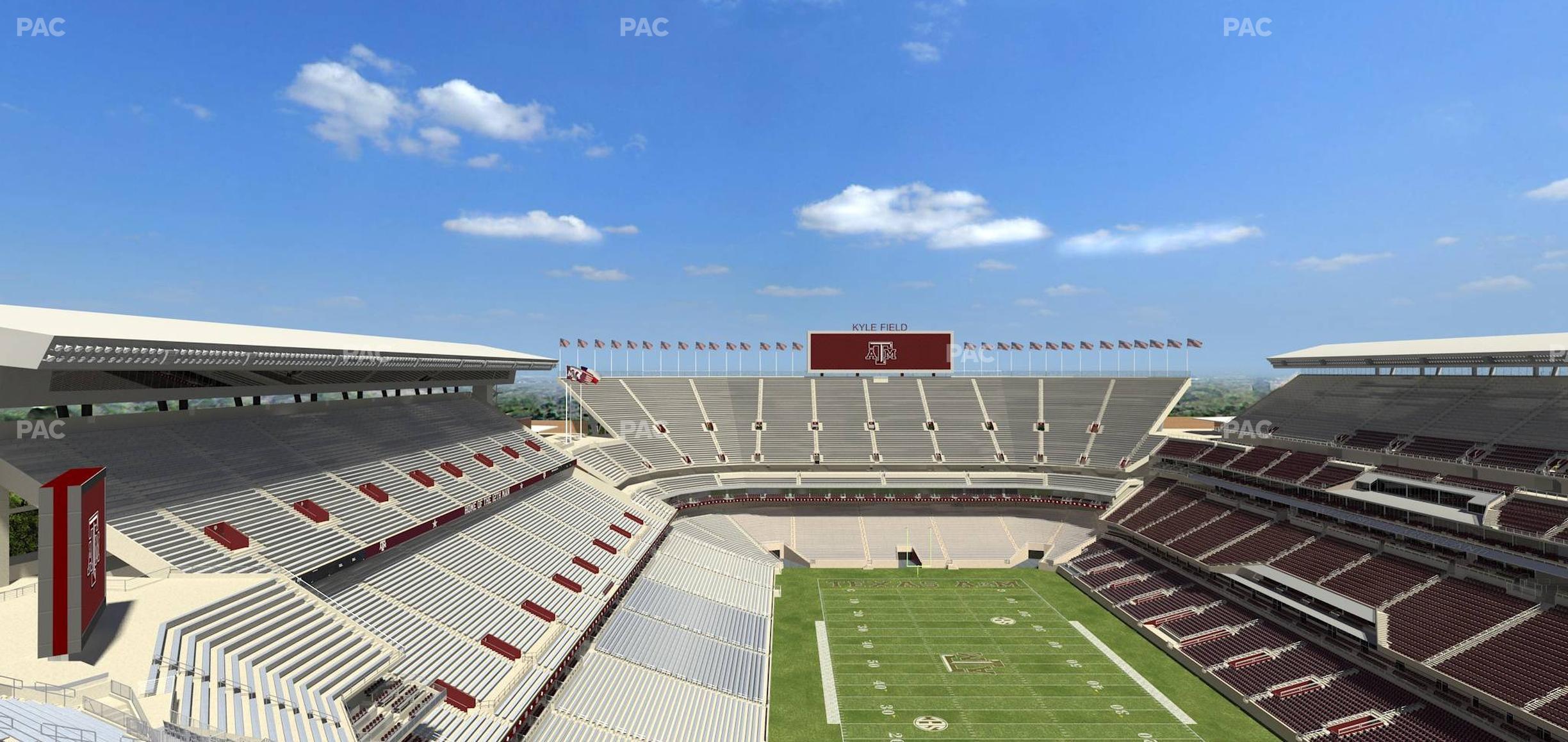 Seating view for Kyle Field Section 418